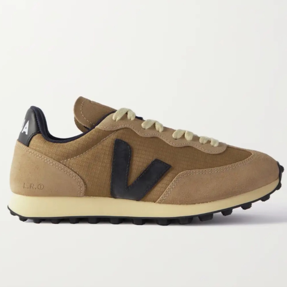 VEJA Rio Branco suede and leather-trimmed Alveomesh sneakers